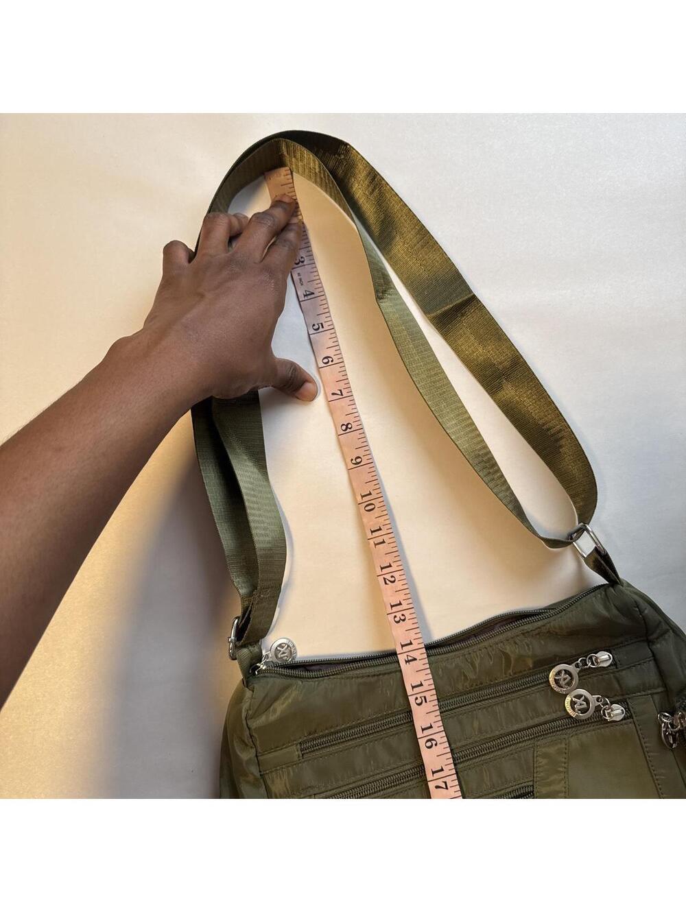 Y2K Jingpin Olive Green Nylon Crossbody Bag Utility C… - Gem